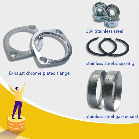 Exhaust Flange Gasket Seal Install Kit for Harley-Davidson Big Twin Sportster 883 1200 XL883 XL1200 48 72 1984-2022 in Saudi Arabia