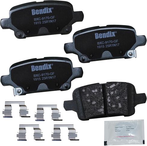 وسادة فرامل من السيراميك من Bendix Premium خالية من النحاس CFC1088 (مع أجهزة التثبيت الخلفية) in Kuwait