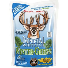 Whitetail Institute Winter-Greens Deer Food Plot Seed for Fall Planting, Annual Brassica Blend to Attract Deer in The Early and Late Season, Very Cold and Drought Tolerant, 3 lbs (.5 Acres) in Saudi Arabia