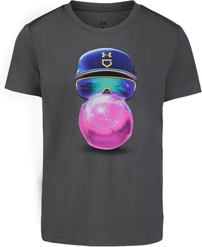 Under Armour Boys' Short Sleeve Shirt, Crewneck, Lightweight and Breathable, Blizzard Grid Sport in Saudi Arabia