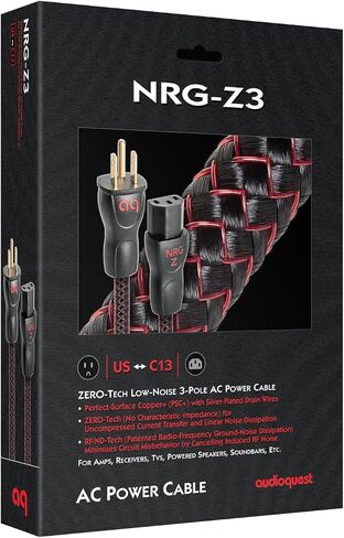 AudioQuest NRG-Z3 Low-Distortion 3-Pole AC Power Cable - 14.76' (4.5m) in Saudi Arabia