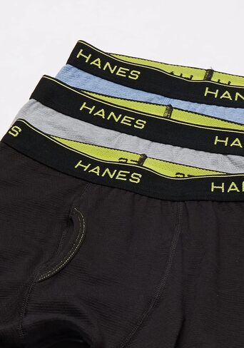 Hanes Boys' Underwear, Cool Comfort Stretch Mesh Boxer Briefs, 6-Pack, Blue Gray Assorted, XX-Large in Saudi Arabia