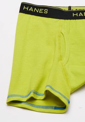 Hanes Boys' Underwear, Cool Comfort Stretch Mesh Boxer Briefs, 6-Pack, Blue Gray Assorted, XX-Large in Saudi Arabia