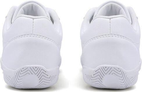 BAXINIER Girls White Cheerleading Dance Shoes Athletic Training Tennis Breathable Youth Competition Cheer Sneakers - White 2 Little Kid in Saudi Arabia