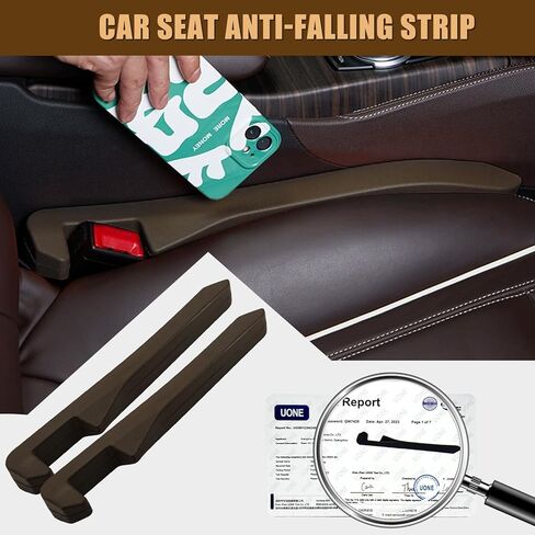 Uisky AA قطعتان من حشو فجوات مقعد السيارة العالمي لشاحنة سيارات الدفع الرباعي، جانب وحدة التحكم من البولي يوريثان يملأ الفجوة بين المقعد ووحدة التحكم في السيارة، ملحقات داخلية للسيارة (أحمر) in Kuwait