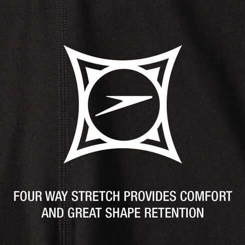 Speedo Men's Standard Swimsuit Jammer Endurance+ Splice Team Colors, Edge Black/Blue, 36 in Saudi Arabia