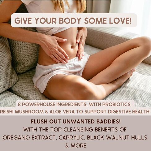 SACRALMOON Candida Cleanse (Candida Cleanse) Vaginal PH Balance Support and Femine Care. in Saudi Arabia