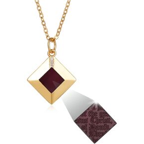 Sterling Silver Nano Bible Necklace: World's Smallest New Testament Pendant For Her - Engraved with 27 Books Using Nano Technology. A Unique, Elegant and creative Gift for Women and Girls - Religious Jewelry Gifts in Saudi Arabia