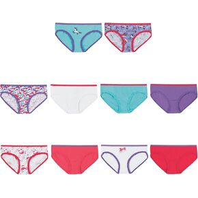 Hanes Girls' and Toddler Assorted Briefs, Hipster-Assorted-10 Pack, 4T in Saudi Arabia