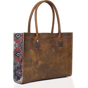 Leather Shoulder Bag Tote for Women Purse Satchel Travel Bag shopping Carry Messenger Multipurpose Handbag in Saudi Arabia