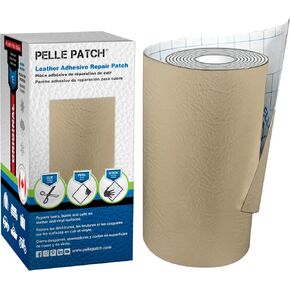 Pelle Patch - طقم إصلاح جلد أسود لمقعد السيارة - شريط إصلاح جلد أسود للأرائك - طقم إصلاح مقاعد الفينيل والجلد للسيارات - شريط جلد أسود للأثاث - أسود 8x11 in Kuwait