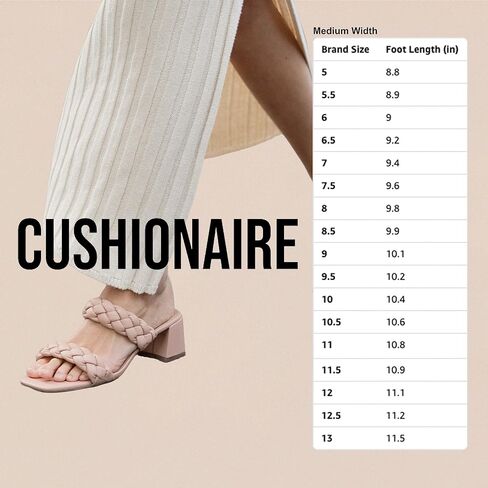 صندل نسائي من CUSHIONAIRE مرصع بالعقيق يماني + إسفنج ميموري عريض متوفر in Saudi Arabia