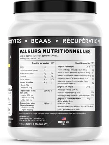 TriFuel - التحمل والتعافي 3 في 1، الترطيب، BCAA، مشروب معزز بالكهرباء (التوت البري)... in Saudi Arabia