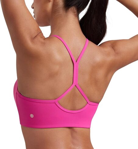 حمالة صدر رياضية للسيدات من CRZ YOGA Butterluxe برقبة عالية وظهر على شكل حرف Y - حمالة صدر مبطنة بظهر راسيرباك وحزام رفيع للتمرين واليوجا in Kuwait