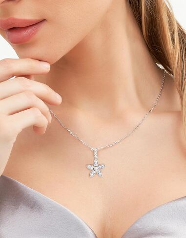3 Stones Moissanite Pendant Necklace,Round Cut S925 Eternity Diamond Pendant Necklace,D Color VVS1,Hypoallergenic Anniversary Birthday Wedding Bridal Jewelry Gifts for Women,18±2 Inch Chain in Kuwait