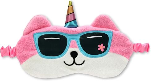 iscream Perky Pets Satin-Lined Embroidered Fur Sleep Mask for Girls - Sleeping Bunny in Saudi Arabia