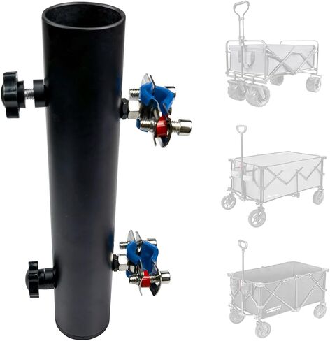 Mamiko Fishing Rod Holder for Folding Wagon Carts Garden Carts and Gorilla Carts Fishing Pole Rod Rack Rest Without Drilling Required - Included Mounting Brackets in Saudi Arabia