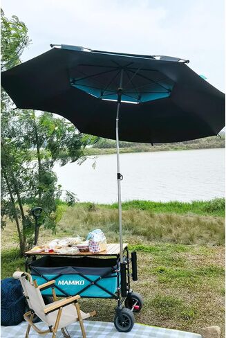 Mamiko Fishing Rod Holder for Folding Wagon Carts Garden Carts and Gorilla Carts Fishing Pole Rod Rack Rest Without Drilling Required - Included Mounting Brackets in Saudi Arabia