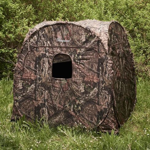 Ameristep Outhouse Lightweight Durable Hunting Spring Steel Mossy Oak Break-Up Country Ground Blind - 1 Hunter Concealment - Easy Setup & Takedown in Saudi Arabia