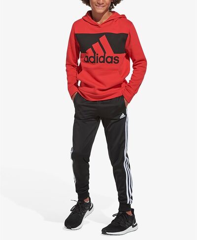 adidas Boys' Little Active Sports Athletic Tricot Jogger Pant, Iconic Black, 5 in Saudi Arabia