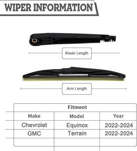 Rear Wiper Arm Blade Nut Set Replacement for Chevrolet Chevy Equinox Gmc Terrain 2018-2020,Bolt EV 2017-2020,Blazer 2019-2020,Buick Envision 2016-2020 Rear Wiper Cover Accessories,Back Windshield Cap in Kuwait
