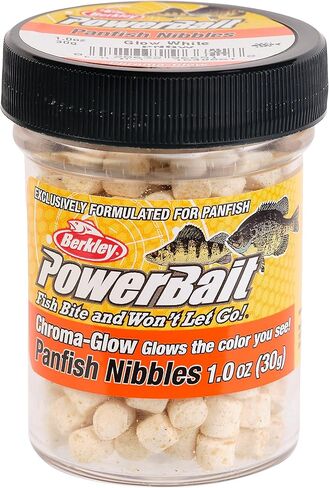 Berkley Powerbait Chroma-Glow Panfish Nibbles Fishing Soft Bait,Glow Pink in Saudi Arabia