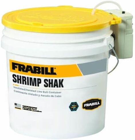 Frabill Dual Compartments Crawler Can, White and yellow in Saudi Arabia