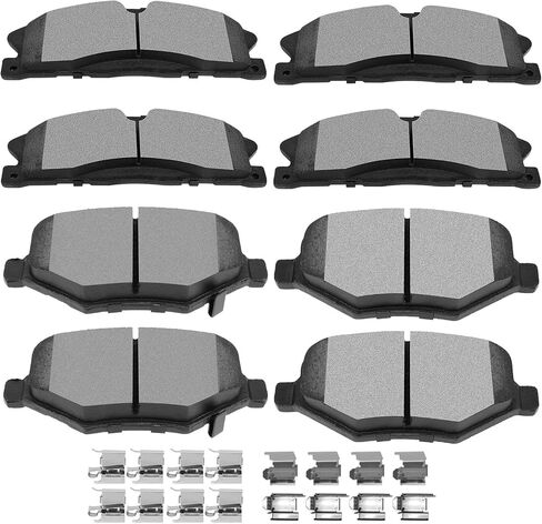 Ceramic Brake Pads Kits,SCITOO 8pcs Brakes Pads Set fit for 2003-2006 for Dodge for Durango,2002-2005 for Dodge for Ram 1500 in Kuwait