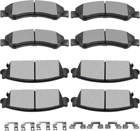 Ceramic Brake Pads Kits,SCITOO 8pcs Brakes Pads Set fit for 2003-2006 for Dodge for Durango,2002-2005 for Dodge for Ram 1500 in Kuwait