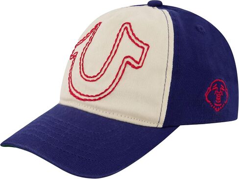 True Religion Kids Baseball Hat with Large Horseshoe Logo, Black, One Size in Kuwait