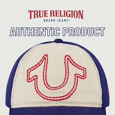 True Religion Kids Baseball Hat with Large Horseshoe Logo, Black, One Size in Kuwait
