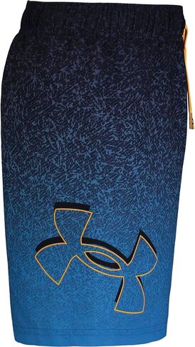 Under Armour Boys' Volley Fashion Swim Trunk, Cyber Blue Speckle in Saudi Arabia
