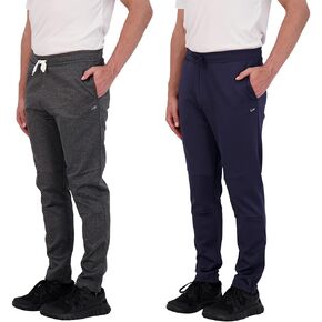 Unipro Mens 2-Pack Fleece Jogger Sweatpants Active Casual Athletic Track Pants with Pockets Workout and Training Clothes