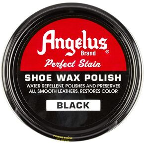 Angelus Brand Perfect Stain Shoe Wax Polish, 3 fl.oz, Black