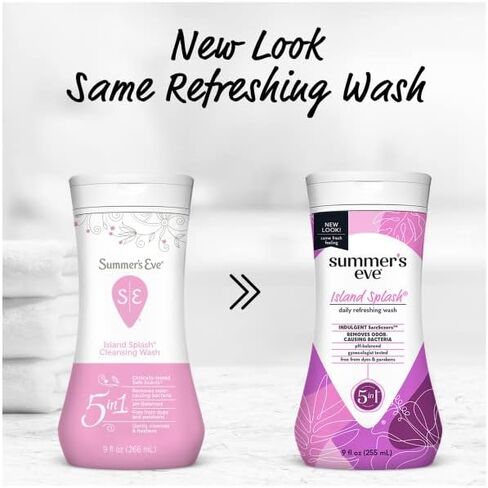 Summers Eve Cleansing Wash 9 Ounce Island Splash (266ml) (3 Pack) in Kuwait