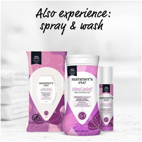 Summers Eve Cleansing Wash 9 Ounce Island Splash (266ml) (3 Pack) in Kuwait