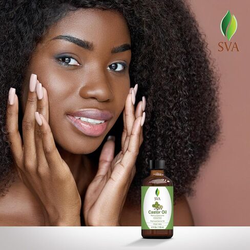SVA Organics Cherry Kernel Oil 4 Oz -Very Faint- Nutty Scent - USDA Organic, 100% Pure, Unrefined Carrier Oil – Perfect for Skin & Hair Nourishment, Body Massage. in Kuwait
