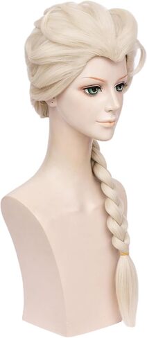 Sally Wig Long Straight Wine Red Middle Part 23.6 Inch Sally Wigs for Women, Dark Red Heat Resistant Synthetic Hair with Hairnet for Halloween Costume Cosplay in Kuwait