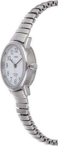 Timex Women's T2H371 Quartz Easy Reader Watch with White Dial Analogue Display and Silver Stainless Steel Bracelet Women's in Saudi Arabia