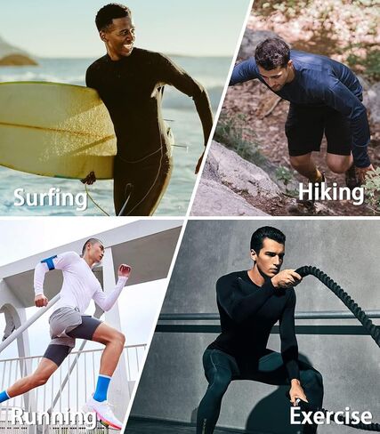 NORTHYARD Men's UPF 50+ Shirts UV Rash Guard Long Sleeve Sun Protection Swim Hoodie Shirt Lightweight for Hiking Running Black 2XL in Saudi Arabia