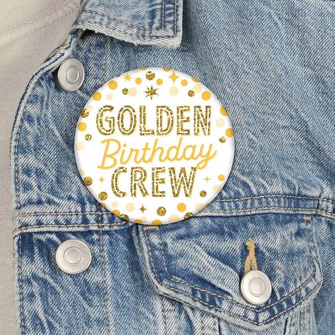 Big Dot of Happiness Cheerful Happy Birthday - 3 inch Colorful Birthday Party Badge - Pinback Buttons - Set of 8 in Saudi Arabia