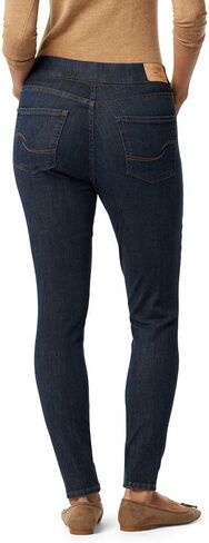 Signature by Levi Strauss & Co. Gold Women's Totally Shaping Pull-On Skinny Jeans (Available in Plus Size), Noir, 14 Short in Saudi Arabia