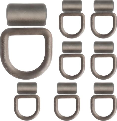 Virtionz حزمة من 10 1/2 بوصة حبل فولاذي سميك ربط أسفل شاحنة مقطورة لحام على حلقة D in Kuwait