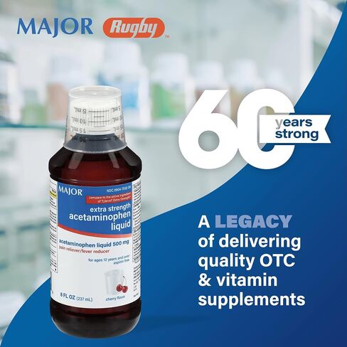 MAPAP ES ADULT LIQUID ACETAMINOPHEN-500 MG/15 ML Red 237 ML UPC 309045847091 من شركة ميجور فارماسيوتيكالز in Saudi Arabia