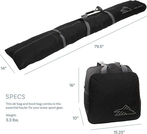 High Sierra Ski Bag and Boot Bag Box Set (Atmosphere/Black/Zest) in Kuwait