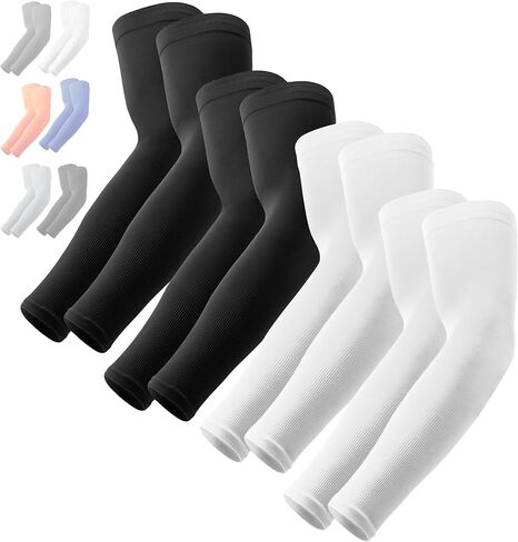 OutdoorEssentials UV Sun Protection Arm Sleeves - Cooling Compression Arm Sleeve - Sports & UV Arm Sleeves for Men & Women in Kuwait