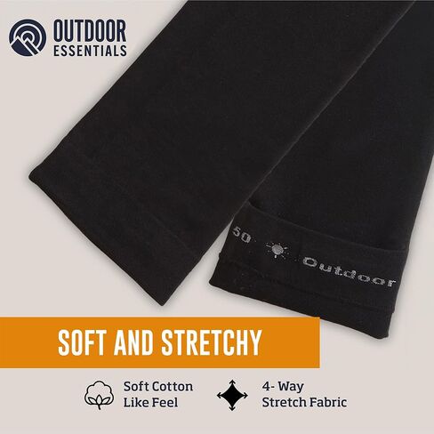 OutdoorEssentials UV Sun Protection Arm Sleeves - Cooling Compression Arm Sleeve - Sports & UV Arm Sleeves for Men & Women in Kuwait