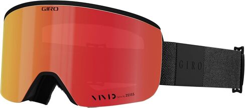 Giro Axis Ski Goggles - Snowboard Goggles for Men - Trail Green Cloud Dust Strap with VIVID Envy/VIVID Infrared Lenses in Saudi Arabia