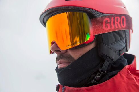 Giro Axis Ski Goggles - Snowboard Goggles for Men - Trail Green Cloud Dust Strap with VIVID Envy/VIVID Infrared Lenses in Saudi Arabia