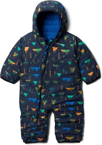 Columbia Baby Powder Lite Reversible Bunting, Nocturnal/Neon Sunrise/Blue Chill, 6/12 in Saudi Arabia